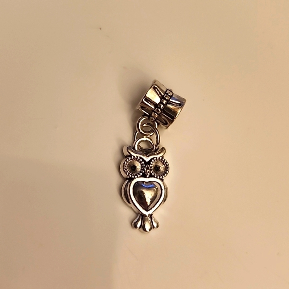 OWL  13 Charm for European Style Bracelets Fits Pandora Systems